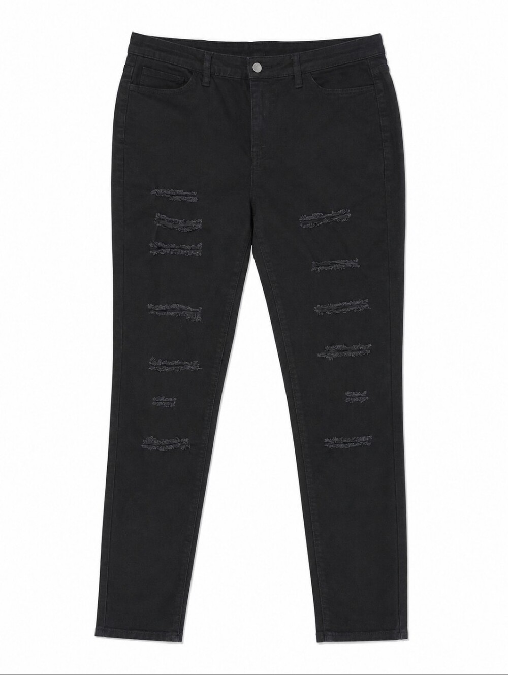 Flamingo Black Distressed Skinny Jeans Size XXL